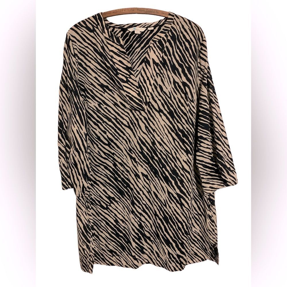 Boden Tunic Size 16 Zebra Animal Lightweight Summer Beach Vacation Maximalist